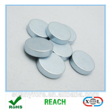 zinc plated round radial magnetization magnet